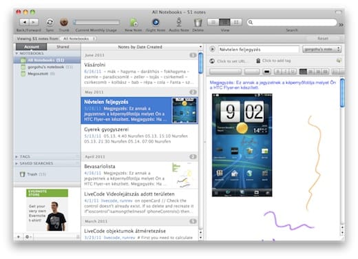A hét maces alkalmazása: Evernote