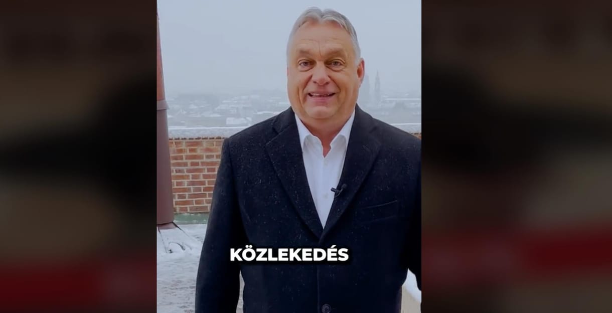 Orbán Viktor gúnyos kis rímmel reagált a budapesti hóhelyzetre