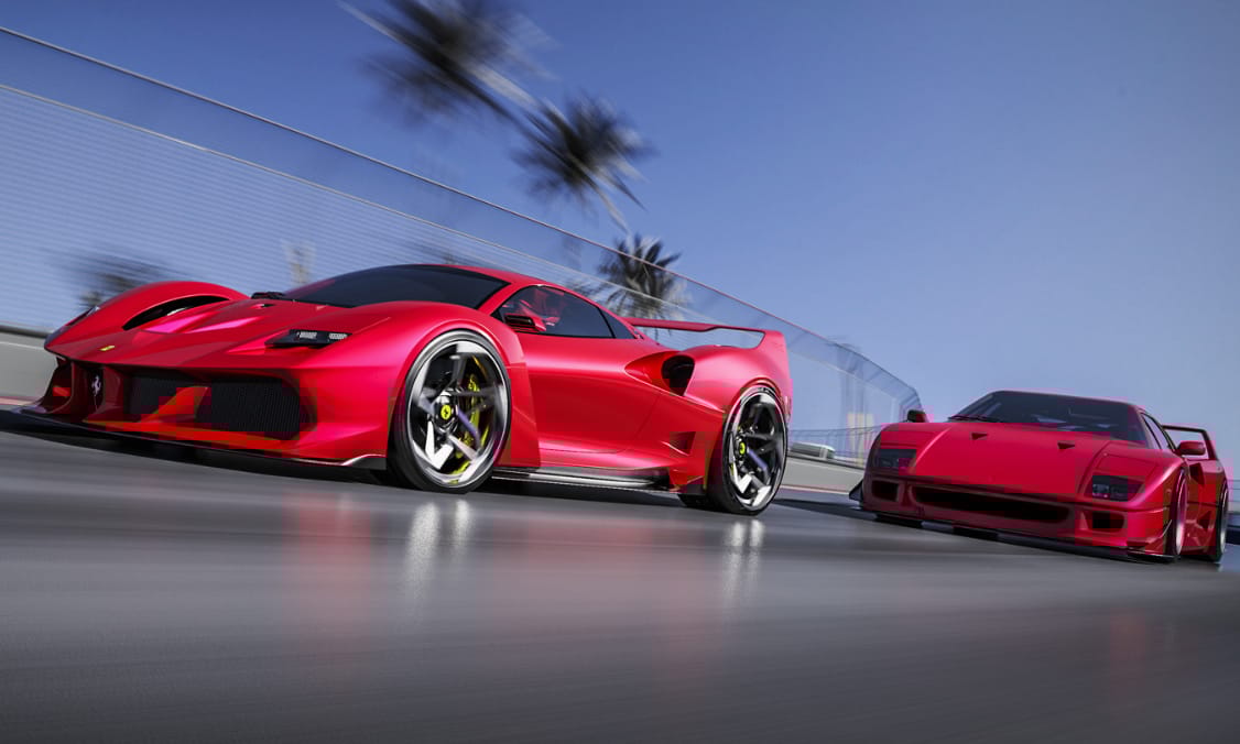 Végre egy gyönyörű új Ferrari, amely méltó az F40 emlékéhez