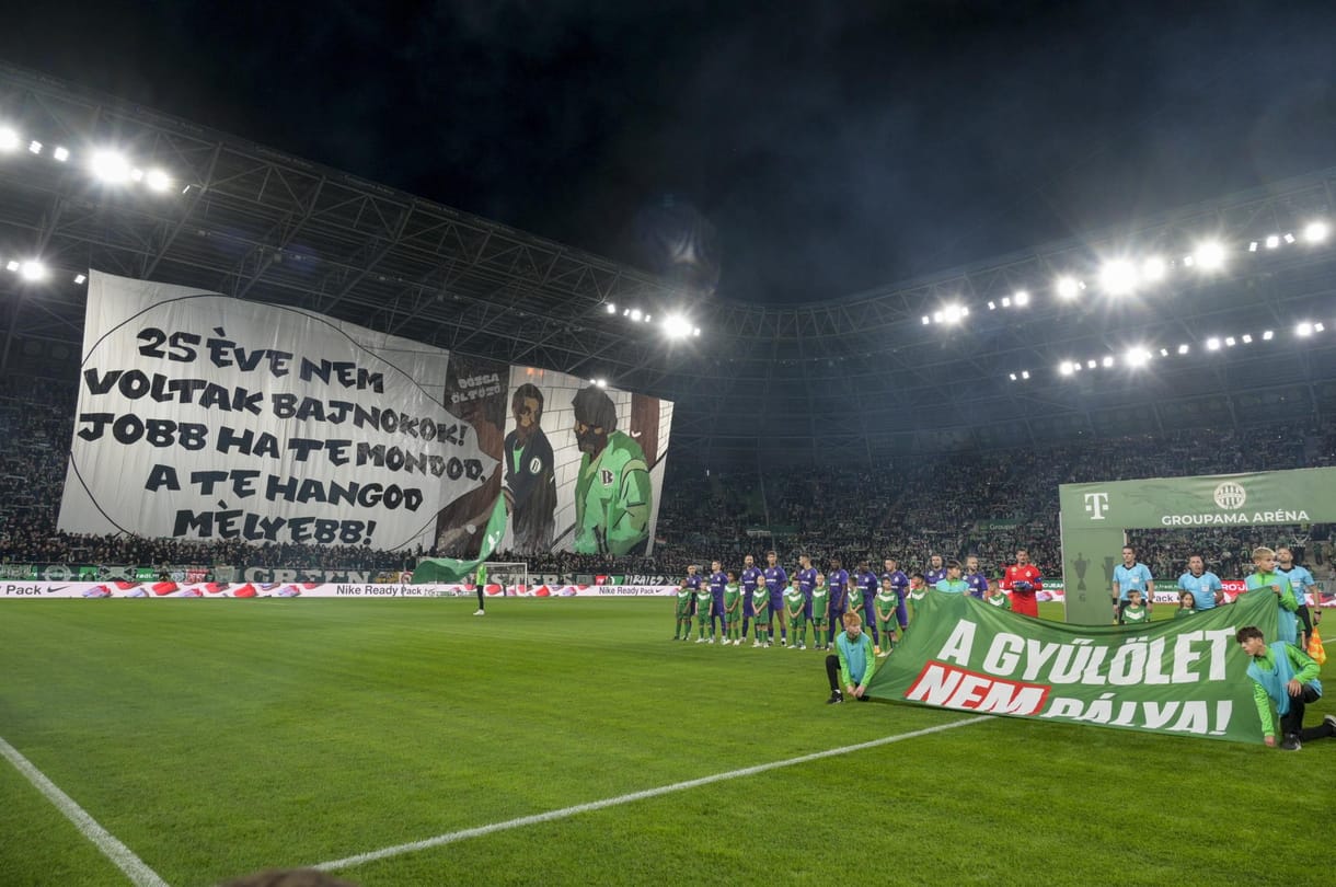 Molinókon szóltak be egymásnak a fradisták és az Újpest szurkolói, Győzike is kapott