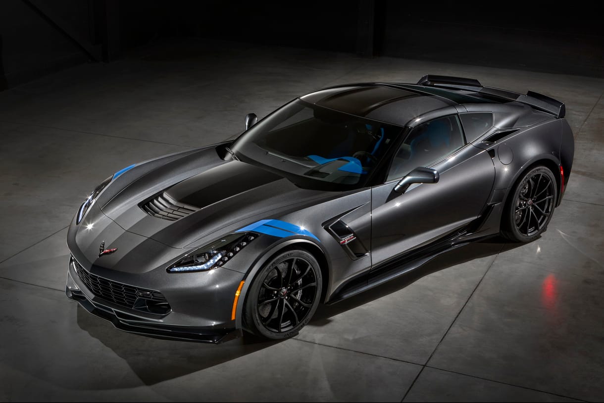 Egy Chevy Corvette a genfi szalon egyik legkívánatosabb autója
