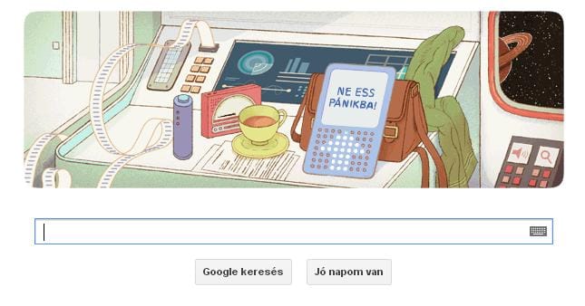 Fotó: Douglas Adamsre emlékezik ma a Google