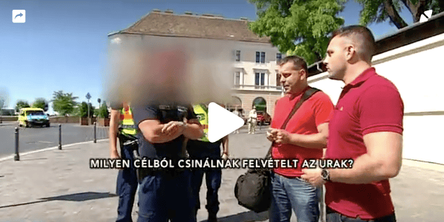 Igazoltatták a Hír TV stábját a rendőrök a Várban