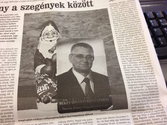 Csokimikulás és politikus-kártyanaptár a szegényeknek