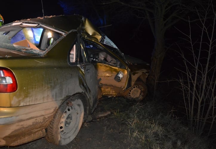 Fának csapódott egy autó, meghalt a sofőr