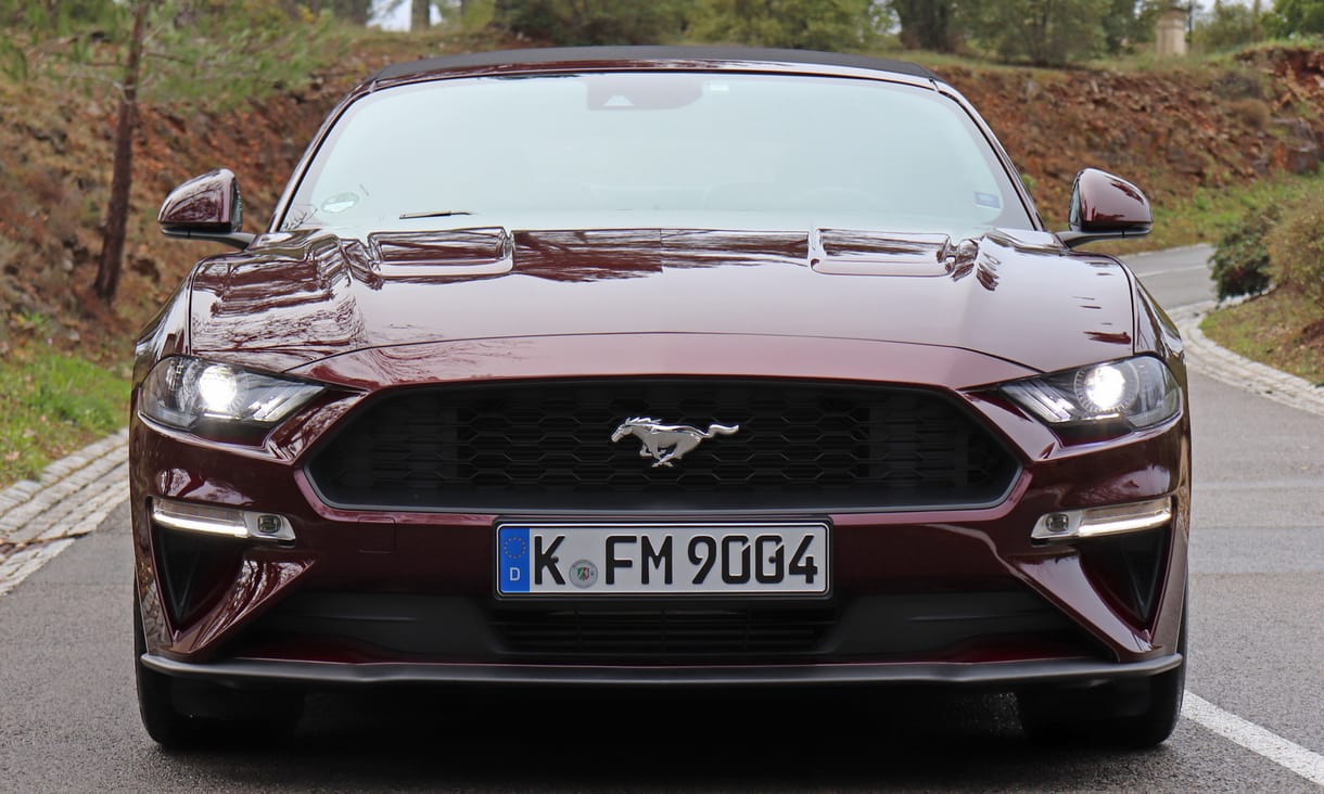 A pécsi köztemetőbe rontott egy Ford Mustang – fotók