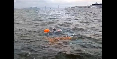 Lábak nélkül úszott át a győri férfi az Alcatraz-börtönszigetről a kontinensre