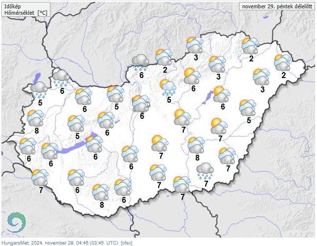 Záporok, sőt hózáporok is bonyolíthatják az életünket pénteken