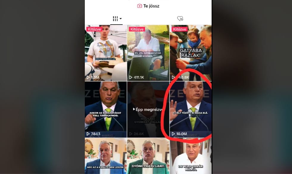 Egy volt fidelitasos influenszer szerint lehet, hogy Orbán Viktor TikTok-oldalára külföldről vásárolják a követőket