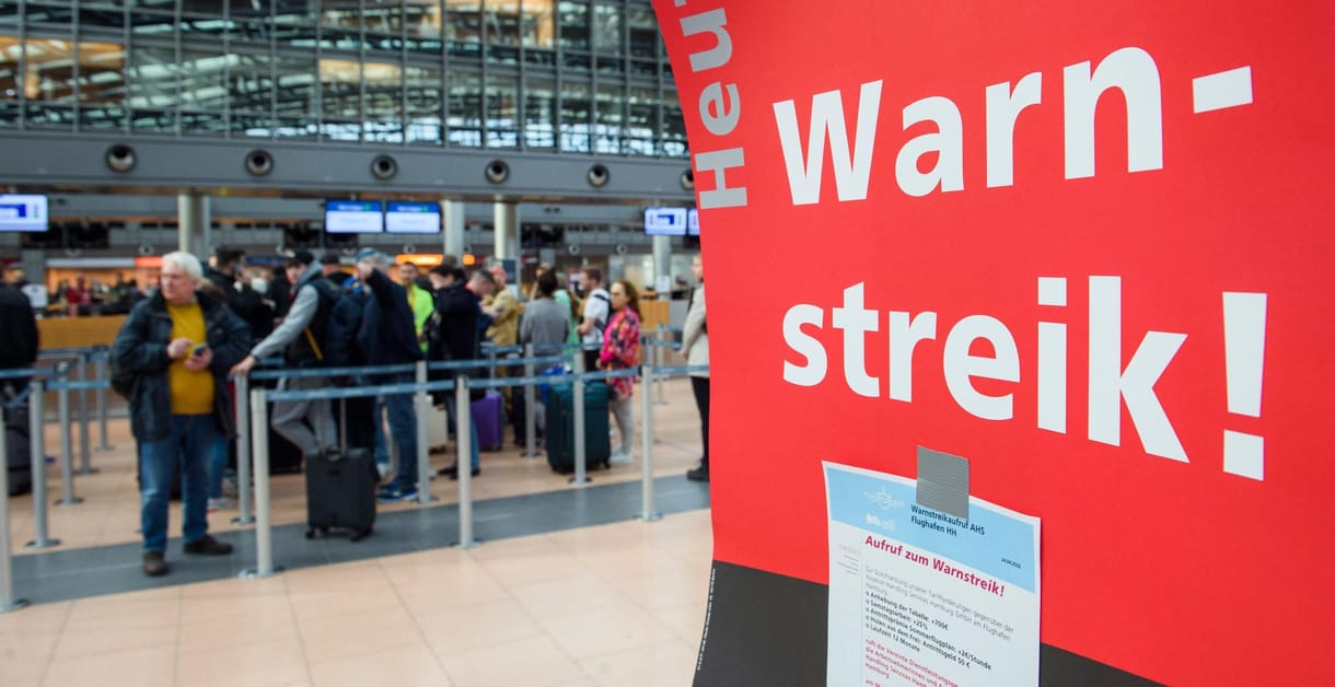 A dolgozók sztrájkja miatt nem szállnak fel gépek a berlini és a hamburgi repterekről