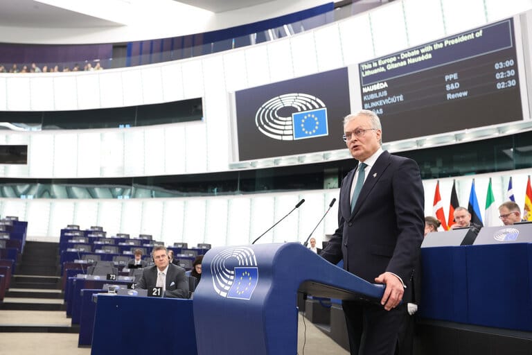 Ukrajna harca az európaiak harca is - mondta a litván elnök az Európai Parlamentben
