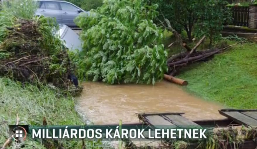 Hétvégi viharok: milliárdos lehet a kár
