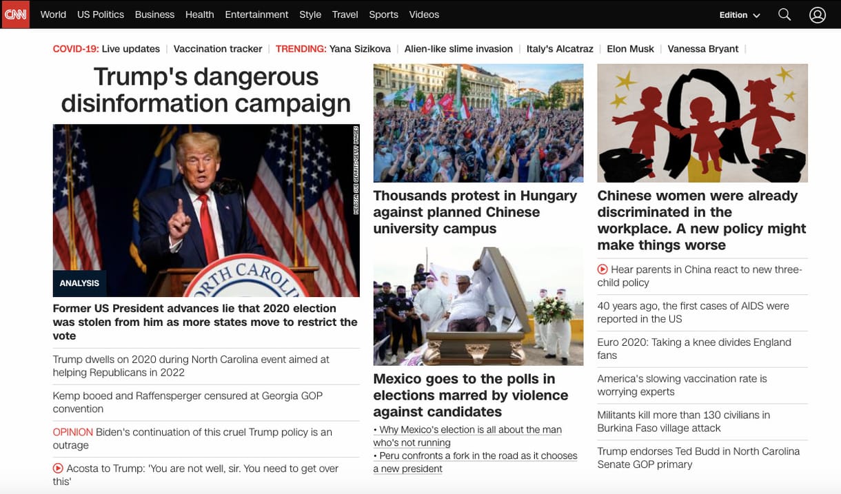 Címlapon számolt be a CNN a Fudan elleni szombati tüntetésről
