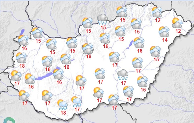 Pénteken még felhős lesz az ég, de elkezd melegedni az idő