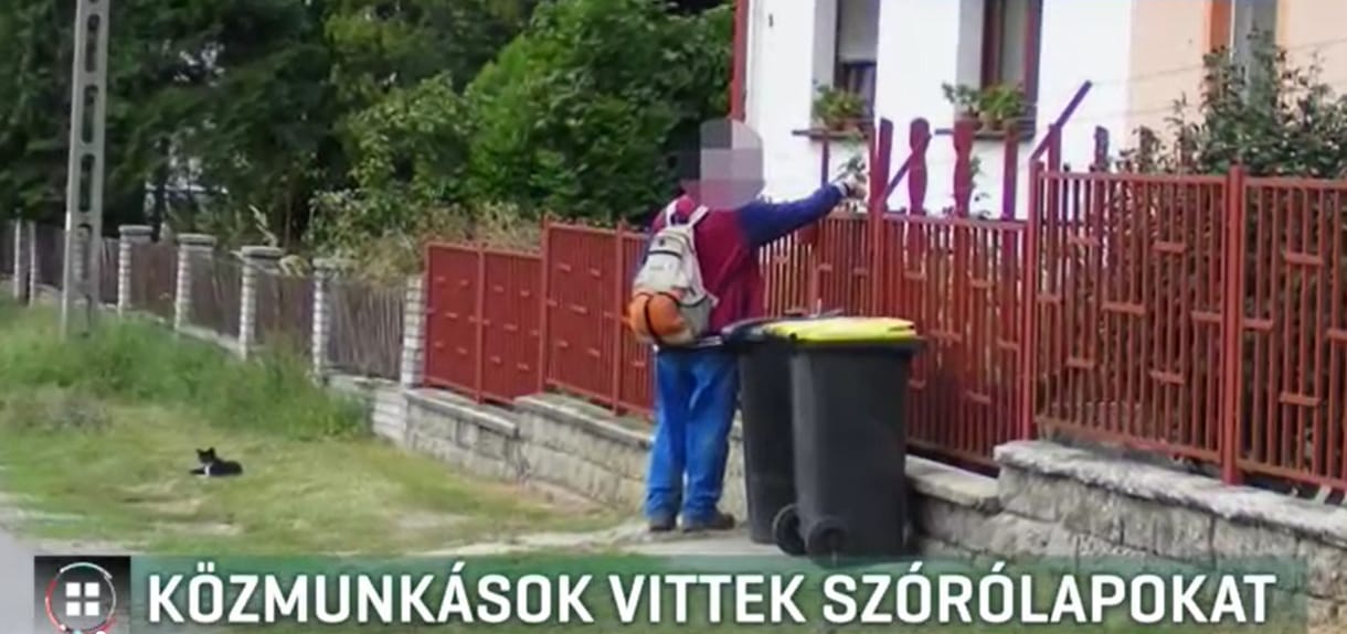 Közmunkásokkal vitették ki a Fidesz szórólapjait