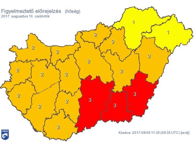 Megjött az újabb afrikai hőhullám, vörös figyelmeztetést adtak ki
