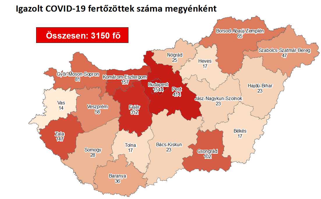 39 új koronavírusos fertőzöttet találtak, tízzel nőtt az áldozatok száma