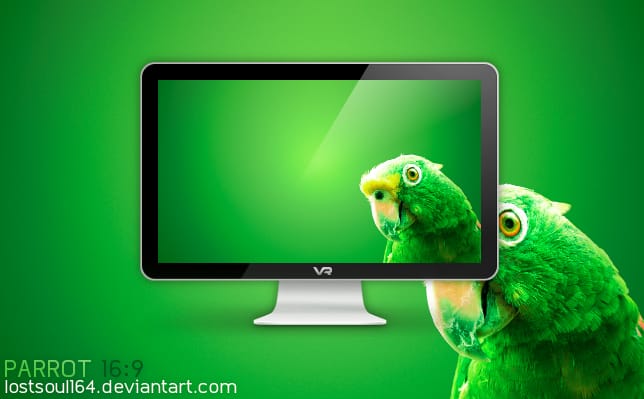 Napi háttérkép: Green Parrot