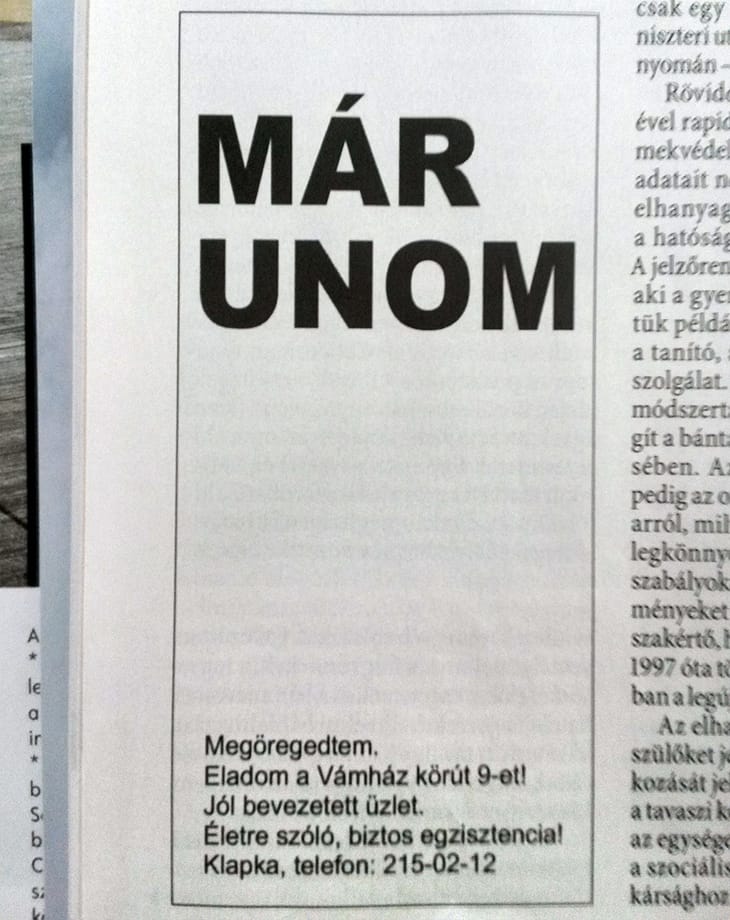 Klapka nem akárhogy száll ki a zálogbizniszből