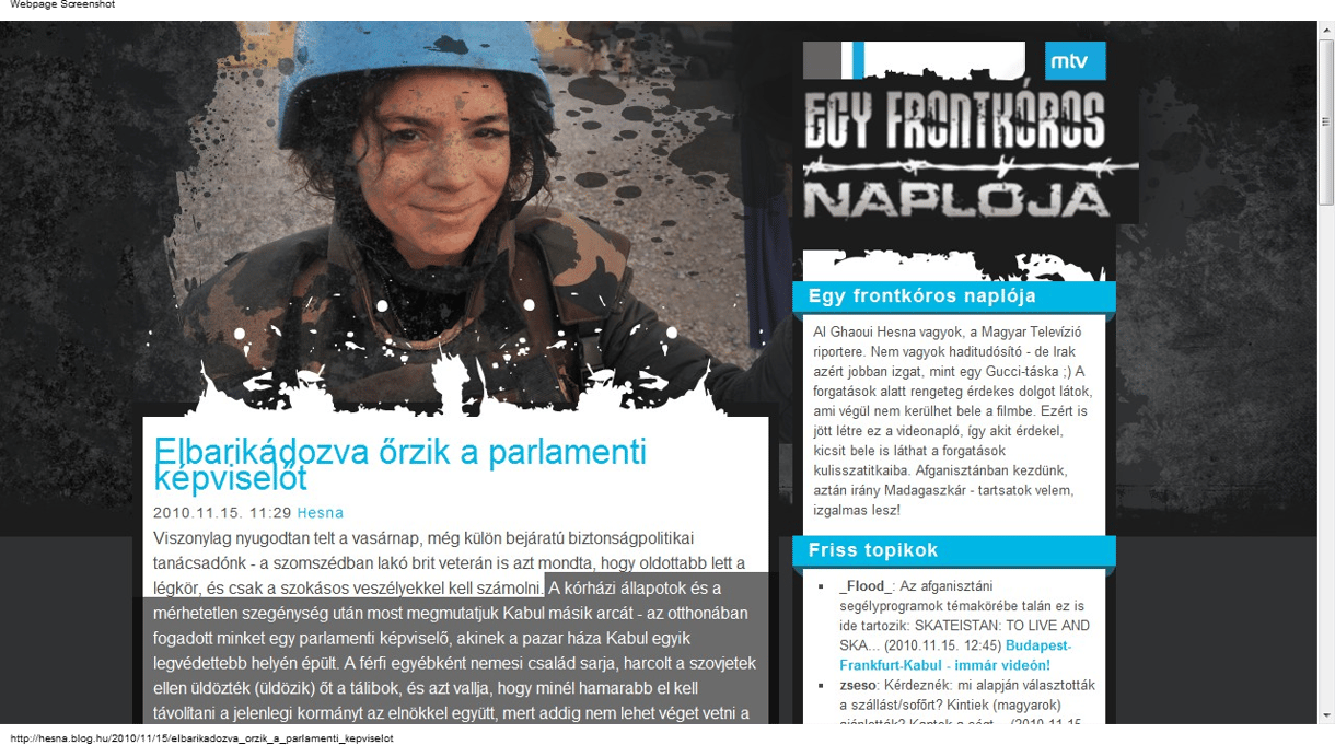 Elbarikádozott palotában őriznek egy kabuli képviselőt