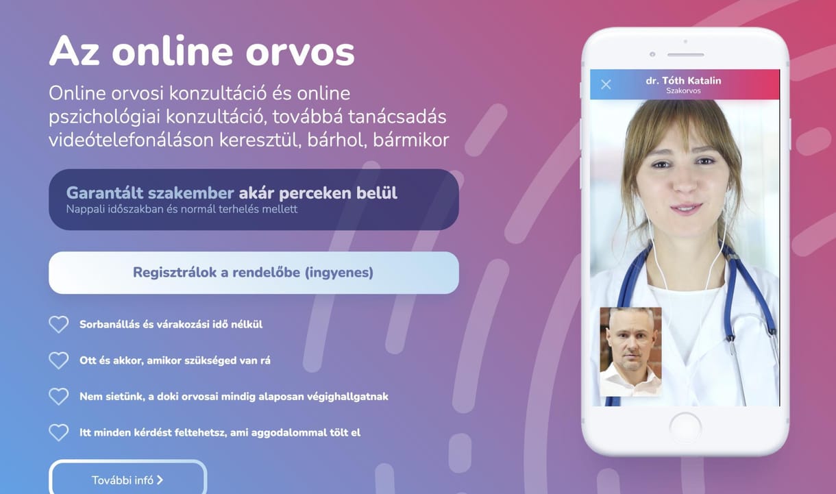 Perceken belül videón kapcsolja a háziorvost, ezt ígéri egy magyar szolgáltatás