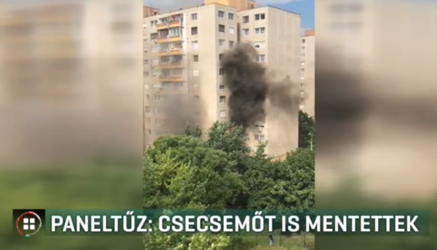Sokkoló paneltűz Újbudán, egy csecsemőt is kórházba vittek
