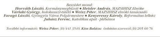 „Jobbikkal szoros viszonyt ápoló” polgármester emlékezik a holokausztra