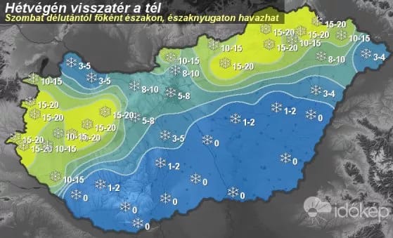 Időkép: Megismétlődhet szombaton a 2013-as nagy hóvihar