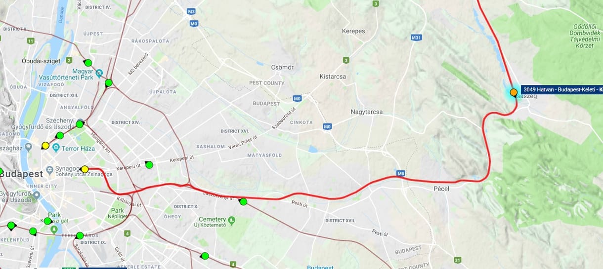 Megint probléma volt a felsővezetékkel, vonatpótló buszok jártak Pécel és Rákos között