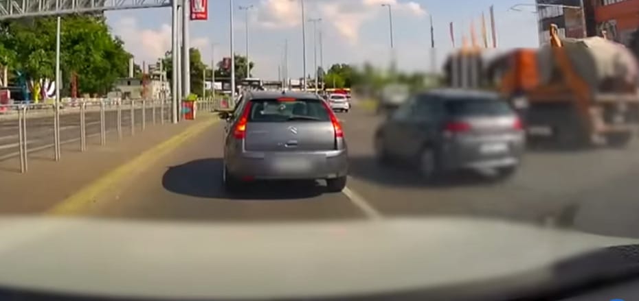 Büntetőfékezés okozott sérülést a Budapest Parknál - videó