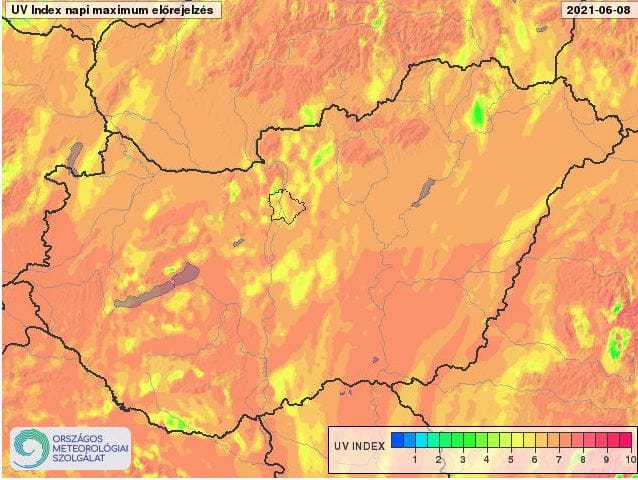 UV-sugárzás miatt adott ki figyelmeztetést a meteorológiai szolgálat