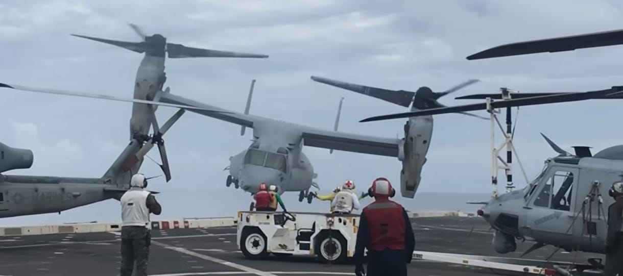 Felkavaró videó került elő egy V-22-es Osprey öt évvel ezelőtti katonai repülőbalesetéről