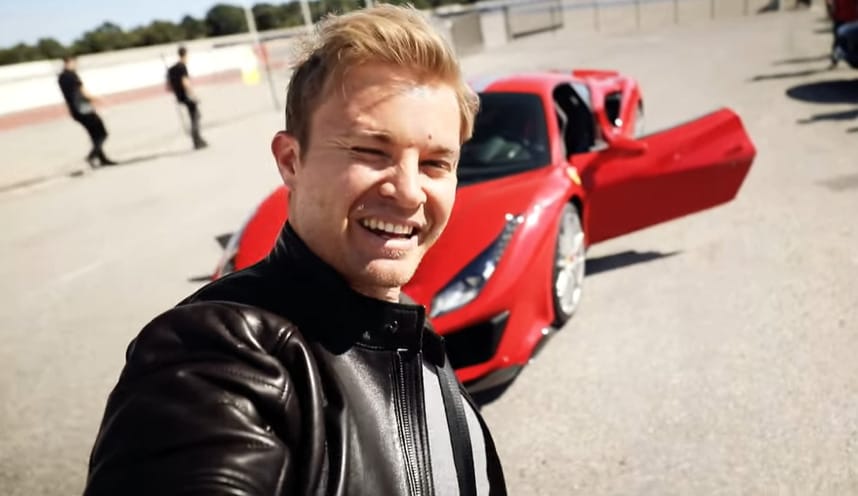 Videó: Nico Rosberg kezei közt sírt a Ferrari 488 Pista