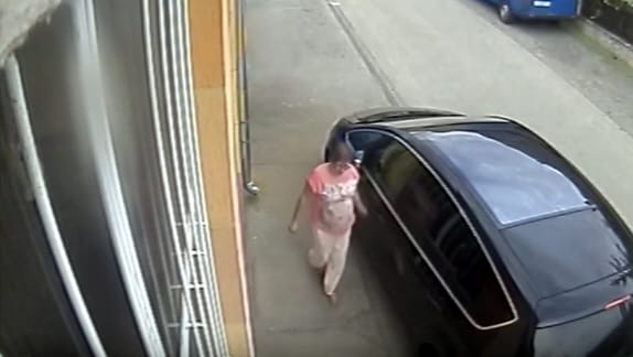 Fogta a kulcsát és végigkarcolt egy autót ez a nő. Keresi a rendőrség - videó
