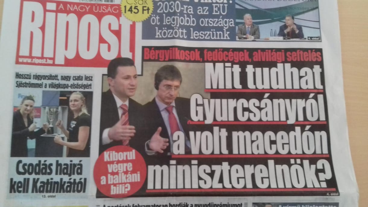 A Ripost megtalálta Gyurcsányt a Gruevszki-botrányban