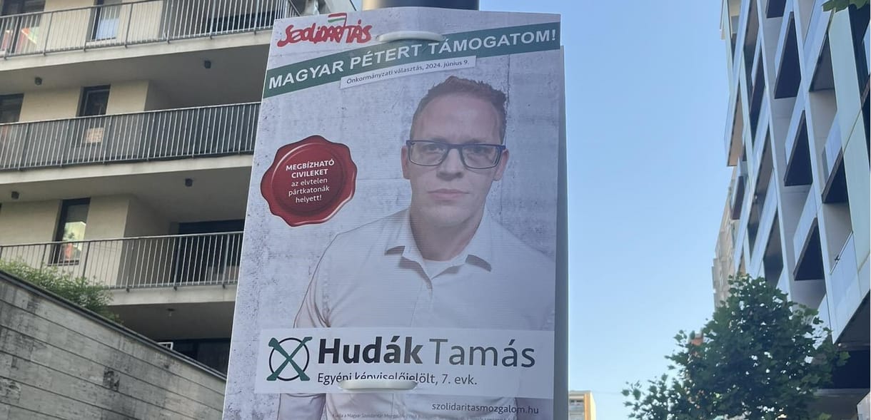 Magyar Péter nevével kampányol a Szolidaritás Mozgalom