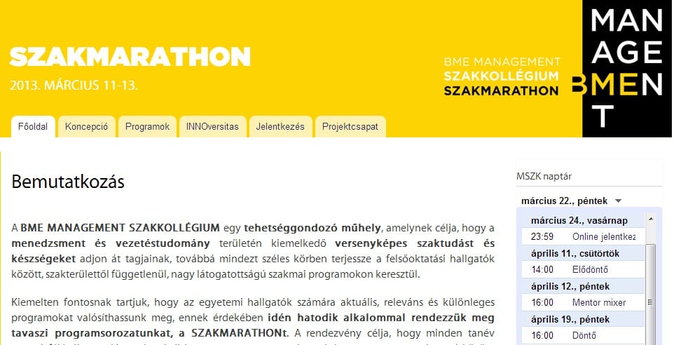 Keresik a legjobb egyetemi projektet