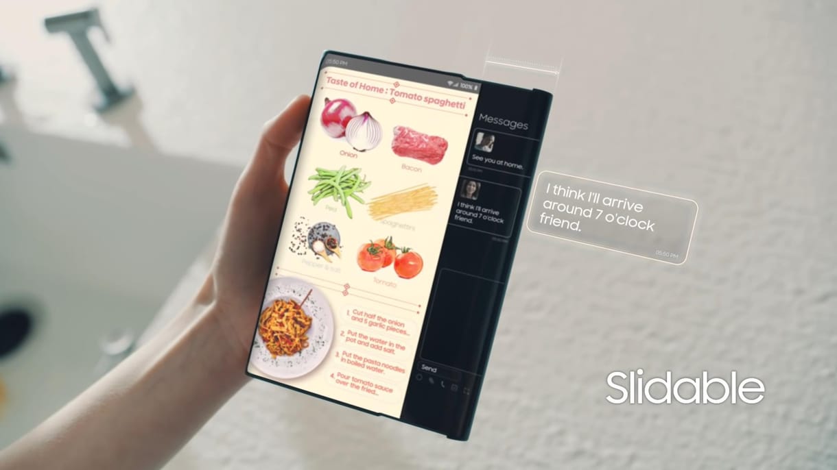 Videón is megmutatta új kijelzőit a Samsung