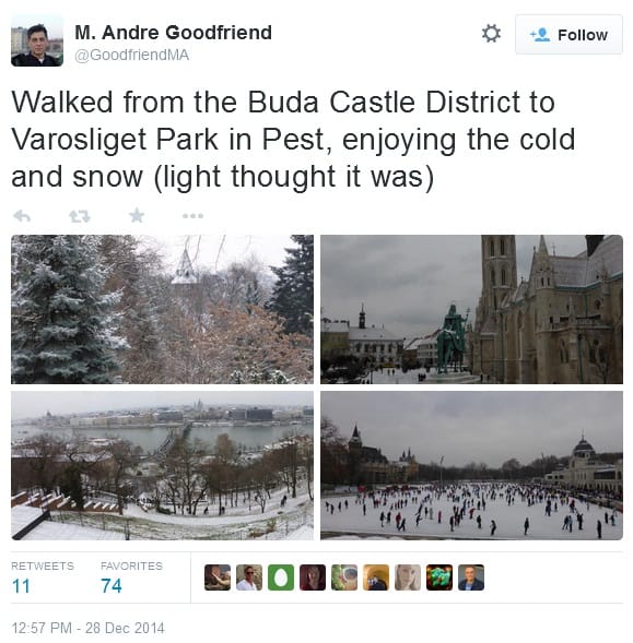 André Goodfriend nyakába vette Budapestet - fotók