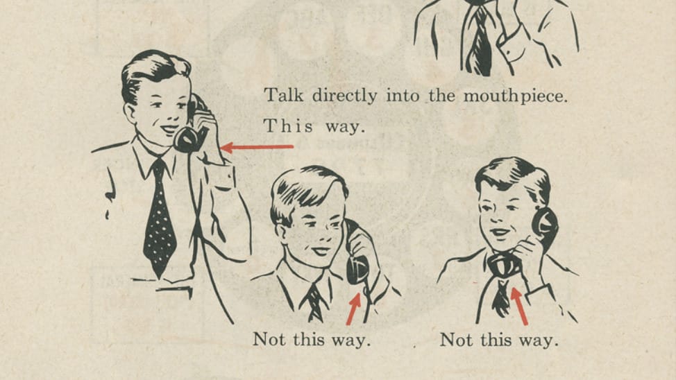 Zseniális ábrákat találtunk: így magyarázták el 1951-ben a telefon használatát