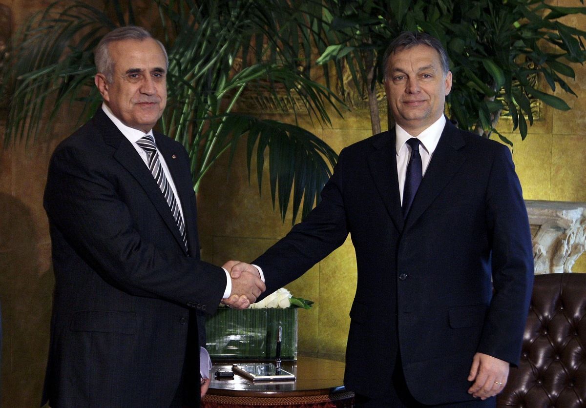 Az EU-ra váró gazdasági kihívásokról beszélt Orbán a libanoni államfőnek