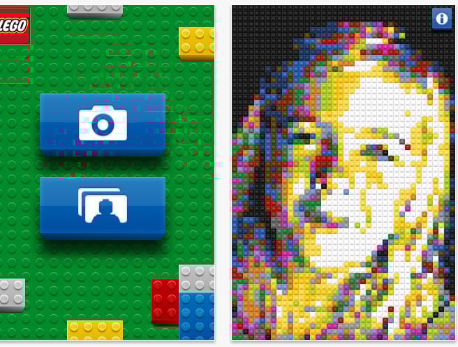Készítsen fényképet LEGO kockákból!