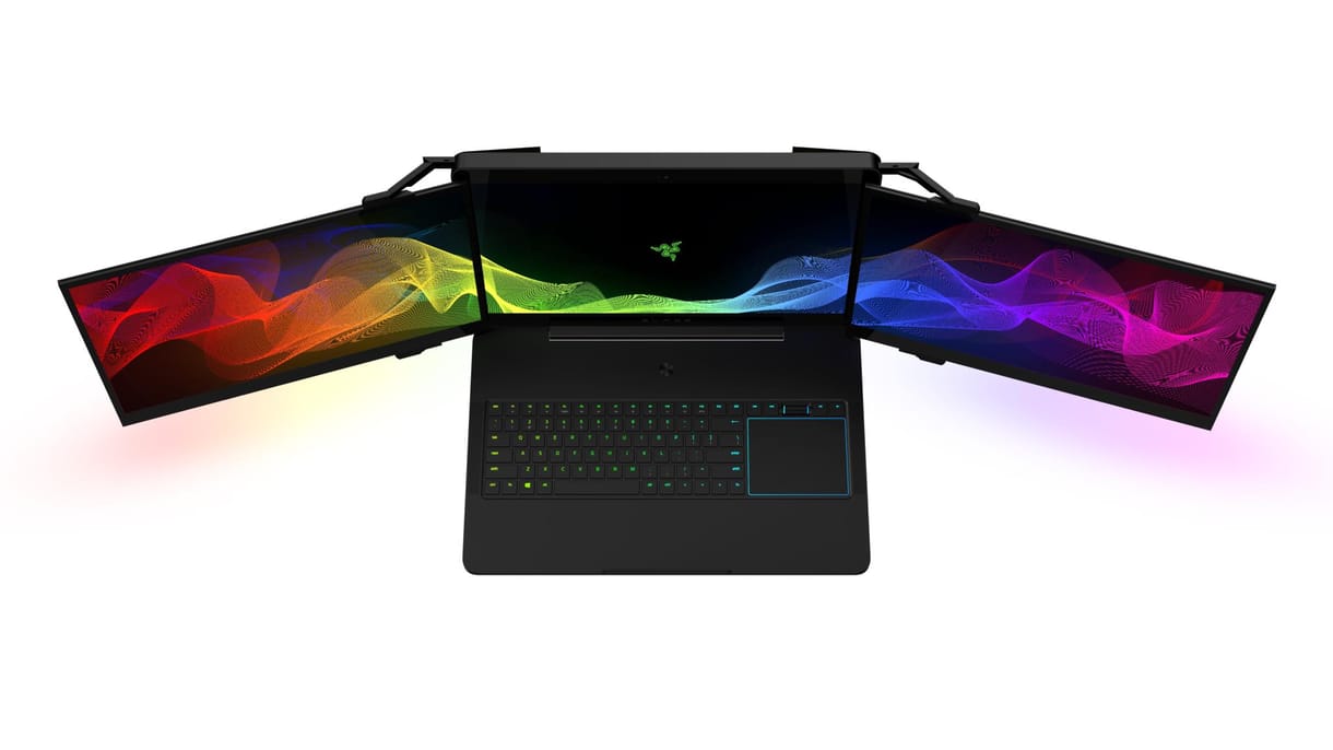 Csinálnak egy a laptopot, aminek 3 képernyője van