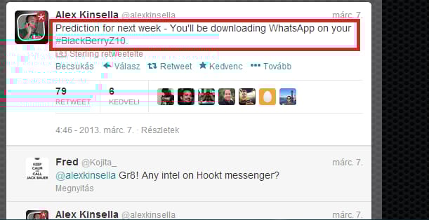 Érkezik az egyik legkedveltebb app a BB10-re