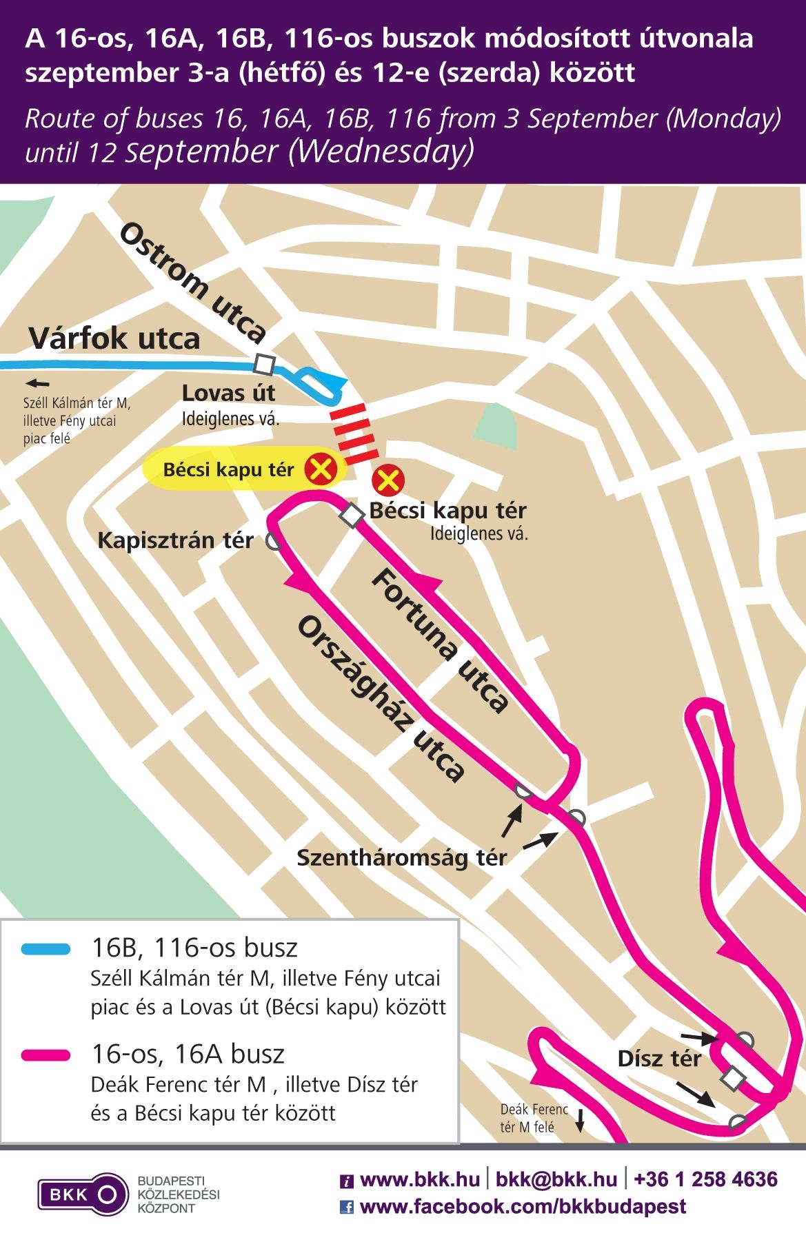 Ismét lezárják a Bécsi kapu téri főbejáratot a Budai Vár felújítása miatt