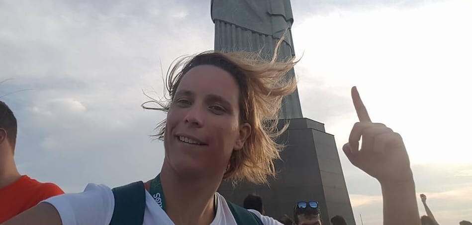 Risztov Éva lőtt egy szelfit a Megváltóval, majd hazaindult Rióból