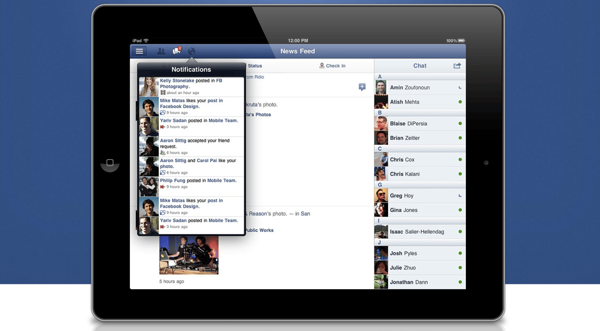 Itt a hivatalos Facebook alkalmazás iPadre is! [galériával]