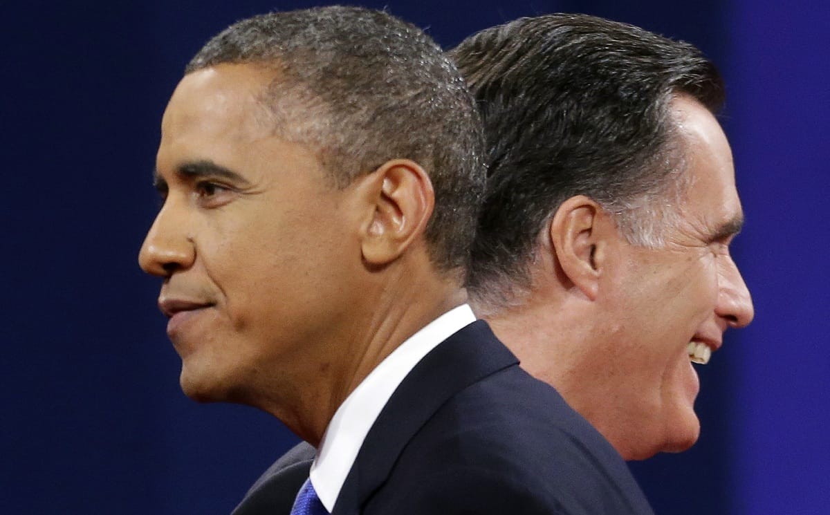 Lóval és szuronnyal ment neki Obama Romneynak