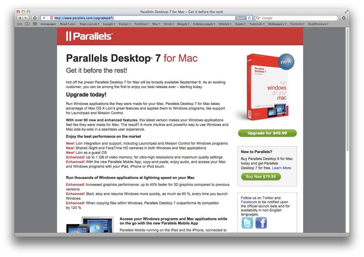 Megjelent a Parallels Desktop 7