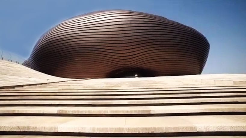 Gigantikus múzeum a Góbi sivatagban